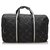Chanel Black Old Travel Line Nylon Travel Bag White Cloth  ref.256204
