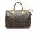 Louis Vuitton Marrom Monograma Speedy 30 Couro Lona  ref.256230