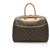 Louis Vuitton Brown Monogram Deauville Leather Cloth  ref.256236