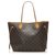 Louis Vuitton Brown Monogram Neverfull MM Leather Cloth  ref.256278