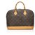 Louis Vuitton Brown Monogram Alma PM Leather Cloth  ref.256303