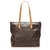 Louis Vuitton Brown Monogram Cabas Mezzo Leather Cloth  ref.256316