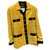 Chanel Jackets Black Yellow Cotton  ref.256438