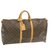 Louis Vuitton Keepall Marrom Lona  ref.256541