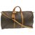 Louis Vuitton Keepall Marrom Lona  ref.256551