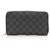 Louis Vuitton Black Damier Graphit Zippy Long Wallet Schwarz Grau Leinwand  ref.256610