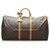 Louis Vuitton Brown-Monogramm-Keepall 60 Braun Leder Leinwand  ref.256616