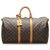 Louis Vuitton Brown Monogram Keepall Bandouliere 50 Leather Cloth  ref.256623