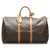 Louis Vuitton Brown Monogram Keepall 50 Leather Cloth  ref.256653