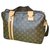 Louis Vuitton briefcase Dark brown Cloth  ref.256666