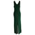 Issey Miyake Maxi Dress Green Cotton Polyester Nylon  ref.256684
