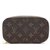 Louis Vuitton Trousse Blush PM Monogram Canvas Brown Leather  ref.256698