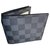 Louis Vuitton PORTEFEUILLE MULTIPLE N63211 Toile Noir  ref.256722