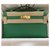 Kelly Hermès Handbags Green Leather  ref.256738