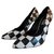 Chaussures bicolores Love Moschino Cuir Noir Blanc  ref.256758