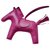 Hermès Rodeo Charm MM Größe Pink Leder  ref.256767