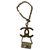 Chanel Amuletos bolsa Blanco Dorado Metal  ref.256825