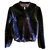 Chanel Dark Blue Shearling Bomber Jacket Pre fall 2016 Fur  ref.256877