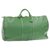 Louis Vuitton Keepall Green Leather  ref.257092