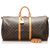 Louis Vuitton Brown Monogram Keepall 55 Leather Cloth  ref.257191