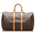 Louis Vuitton Brown-Monogramm-Keepall 45 Braun Leder Leinwand  ref.257211