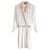 Louis Vuitton AW17 Plissee-Kleid mit Seidenreißverschluss vorne Creme  ref.257330