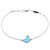 Van Cleef & Arpels White Gold Turquoise Butterfly Sweet Alhambra Bracelet Silvery  ref.257345