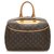 Louis Vuitton Brown Monograma Deauville Marrom Couro Lona  ref.257536