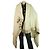 AGNONA Crema e Beige Cashmere e Seta Sciarpa Rettangolare Grande Scialle Pasmina - vista 6