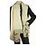 AGNONA Crema e Beige Cashmere e Seta Sciarpa Rettangolare Grande Scialle Pasmina - vista 8