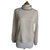 CHANEL UNIFORM Long-sleeved blouse ecru T38 Beige Polyester  ref.257958