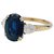 Mauboussin sapphire ring 3.44 cts and diamonds. Yellow gold  ref.258017