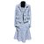 Chanel 12Veste + robe en tweed K $ Bleu  ref.258237