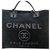 Chanel Deauville Negro Lienzo  ref.258262