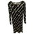 Chanel Robes Polyester Noir Blanc  ref.258292