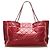 Mademoiselle Chanel Red East / West Lammfell Leder Einkaufstasche Rot - Ansicht 3