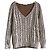 Prada AW04 Gold Paint Jumper