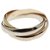 Love Cartier Gold Les Must de Cartier Classic Trinity Ring - Size 55 Pink Golden Gold hardware White gold Yellow gold Pink gold  ref.258451