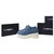 Chanel Mocasines De Terciopelo Azul Cuñas Zapatos Sz 38,5  ref.258778