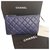 Chanel Trouse Blue Leather  ref.258854