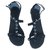 Giuseppe Zanotti Snake shape beaded sandals Black Suede  ref.259181