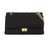2.55 Chanel 255 MAXI BLACK JERSEY Gold hardware Wool  ref.259384