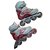 Coleccionista de patines en línea Chanel Roja Beige Gris Algodón Plástico  ref.259715