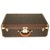 Sehr schöner starrer Louis Vuitton Alzer Koffer 70 In Monogrammleinwand, Lozine und massives Messing Braun  ref.259721