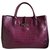 Roseau Longchamp VIOLINE BAG IN CROCO SHAPED calf leather Purple  ref.259853