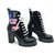 Louis Vuitton Black leather ankle boots EU37  ref.259961