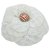 Chanel broche de camélia com padrão laranja marinheiro Branco Algodão  ref.260008