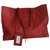 Balenciaga Bolsa de papel A4 Roja Cuero  ref.260283
