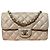 Chanel Klassisches gestepptes Mini Lammfell Single Flap Metallic Gold Golden