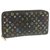 Louis Vuitton Zippy Wallet Black Cloth  ref.260565